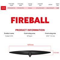Axis Fireball 1070 Front Wing Carbon Surfboard Wave Pumping Down Kayak Boat Wind Surfing SUP Paddle Kite for Foil Hydrofoil