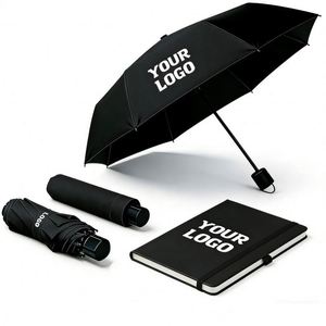 Parapluies promotionnels personnalisés pliables 3 volets avec logo pour cadeaux d'affaires, portables, de voyage, protection UV, vente en gros - Product Image 1