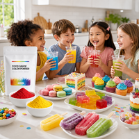 Colorant alimentaire naturel en poudre LongBio, soluble dans l'eau, pigment végétal pour boulangerie, boissons, bonbons, crème glacée, emballage personnalisé OEM