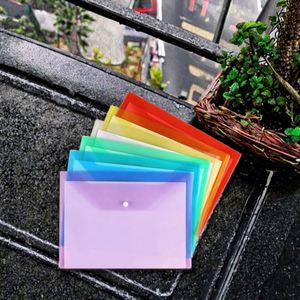 Pochette en plastique PP transparente BOYI avec fermeture à bouton-pression, étanche, pour documents format Lettre, fournitures scolaires et de bureau, modèle - Product Image 3