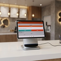 Terminal de point de vente GOODCOM 11 pouces Android 14 avec écran tactile FHD, imprimante 80 mm intégrée, 4 Go + 64 Go pour la vente au détail, les restaurants et les cafés