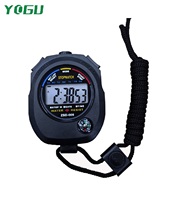 Chronomètre numérique portable YOGU, minuteur sportif multifonction avec date, heure et boussole pour entraîneur et arbitre