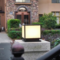 Lampe à pilier LED moderne étanche pour extérieur, cour, portail, porte, clôture, indice de protection IP55