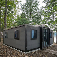 Conception moderne de luxe en acier léger Structure en acier Villa préfabriquée Maison de luxe Maison portable en conteneur d'une pièce