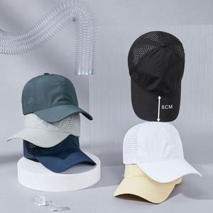 Gorra de Béisbol de Nailon Transpirable con Orificios Cortados con Láser, de Secado Rápido, para Verano, con Logotipo Personalizado, para Hombre, Talla Grande - Product Image 4