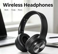 Casque sans fil pliable supra-auriculaire, ultra-confortable, son stéréo riche, idéal pour le gaming, les réunions en ligne et les conversations quotidiennes, faible MOQ