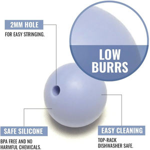 Cuentas Sueltas Redondas para Mordedores, 100% Libres de BPA, Silicona de Grado Alimenticio para Bebés - Product Image 4