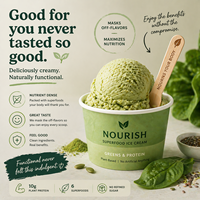 Bâtonnets de crème glacée aromatisés, saveur fraise sucrée, produit en bois jetable.