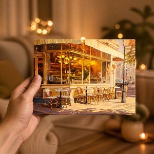Tableau LED Lumineux sur Toile : Décoration Murale Scène Chaleureuse pour Salon, Chambre, Cuisine, Café, Restaurant – Idée Cadeau de Fêtes - Product Image 1