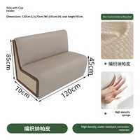 Mobilier de restaurant et de salon de thé d'Asie du Sud-Est : Banquette murale en bois massif, chaises personnalisables pour hôtels et commerces