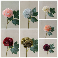MW83117 bunga Peony buatan, hiasan bunga Peony elegan untuk dekorasi rumah, fotografi pernikahan, ruang tamu, Kamar Tidur