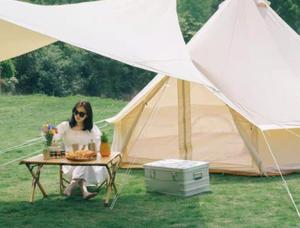 Tente familiale imperméable pour l'extérieur, yurt mongol de luxe inspiré du tissu <span class=keywords><strong>en</strong></span> coton Oxford - Tente cloche durable pour le camping - Product Image 4