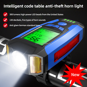 Lampu depan sepeda gunung ABS + GPPS, lampu Led tahan air dengan Sensor rem, aksesori bersepeda peringatan cerdas - Product Image 2