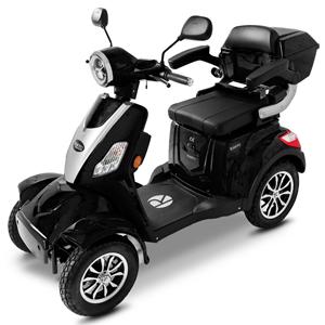 Quality Guarantee Handicapped 4 Wheel <b>Mobility</b> Electric <b>Scooter</b> E-Quad 25 V.3 With Lithium <b>Battery</b> Black - Product Image 2