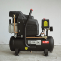 Bison Petit compresseur d'air à entraînement direct 6L 10L1.1kw Réservoir pour atelier et garage 8bar