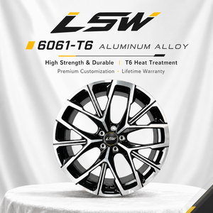 LSW LS8059 Blade Multi‑Spoke Gloss Black Machined Face Car <b>Wheels</b>, Fully Custom PCD ET Center Bore Size, Universal For All Car - Product Image 4