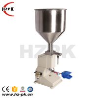 HZPK A02 — pot à crème cosmétique de 5-50ml, machine de remplissage manuelle pour petits flacons, pâte de tomate, eau liquide, ml