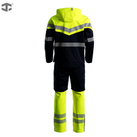Pantalon de travail JIADE pour homme, haute visibilité, coupe-vent, imperméable, effet double couche, durable, pour mouvements libres