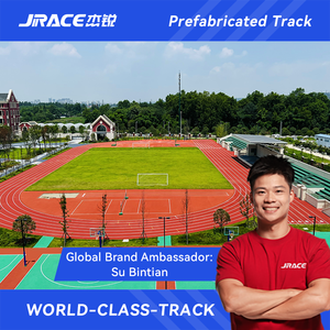 <span class=keywords><strong>Pista</strong></span> <span class=keywords><strong>de</strong></span> <span class=keywords><strong>Atletismo</strong></span> Prefabricada <span class=keywords><strong>de</strong></span> Caucho, Aprobada por la IAAF, Estándar Internacional JRACE, Material para Pistas <span class=keywords><strong>de</strong></span> 400m - Product Image 1