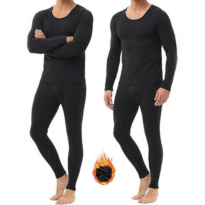 Ensemble de sous-vêtements thermiques longs pour hommes Ultra doux doublé de polaire Johns Top Shirt Bottom Pants pour l'hiver <span class=keywords><strong>Ski</strong></span> Base Layer Set - Product Image 1
