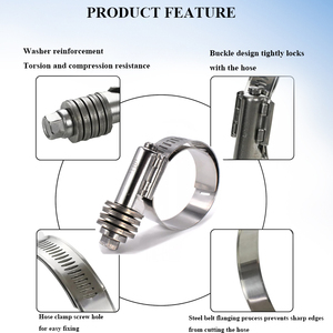 Kinglin Washer Reinforcement Torsion and Compression Resistance Gasket Screw Hole <strong>Hose</strong> Clamp - Product Image 3