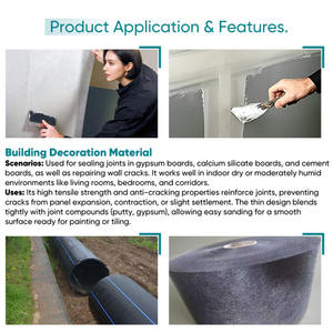 Ruban <span class=keywords><strong>de</strong></span> tissu en <span class=keywords><strong>fibre</strong></span> <span class=keywords><strong>de</strong></span> <span class=keywords><strong>verre</strong></span> en gros pour entrepreneurs, rénovateurs professionnels et entrepreneurs en travaux <span class=keywords><strong>de</strong></span> rénovation - Product Image 3