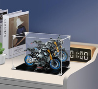 Boîte de présentation en plexiglas pour modèles réduits de voitures 1/18 à assemblage personnalisé, grande vitrine en acrylique avec boucle magnétique pour objets de collection