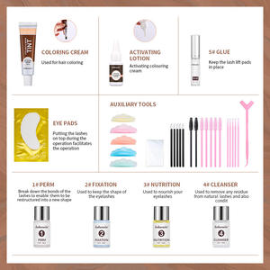 Kit de <span class=keywords><strong>rehaussement</strong></span> de cils hydratant doux, permanent, pour recourber, teindre et façonner les cils, avec outils complets pour studio de beauté et salon - Product Image 4