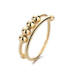 Anillos giratorios para la ansiedad para hombre y mujer, <span class=keywords><strong>anillo</strong></span> antiestrés ajustable, espiral antiestrés, joyería giratoria - Product Image 6