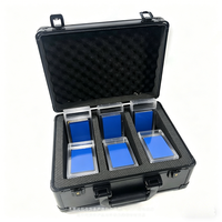 Promotion : Boîte de rangement de pêche portable, durable, étanche, en cuir PU, pliable, anti-poussière, en plastique, avec doublure en velours, 7-9 tiroirs