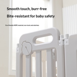Plastic <strong>Baby</strong> Playpen Crawling Mat Protective <strong>Fence</strong> Home Indoor Safety <strong>Enclosure</strong> for <strong>Babies</strong> - Product Image 4