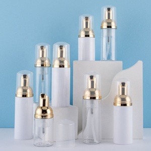 Foaming Bottle 30ml 50ml 2oz 80ml 100ml PET Cosmetic Soap Dispenser Rose Gold White Sliver Foam Pump Bottle - Product Image 1