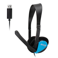 Casques audio supra-auriculaires légers à réduction de bruit, étanches IPX-7, filaires USB, garantie 1 an, pour usage au bureau et en étude, services OEM/ODM