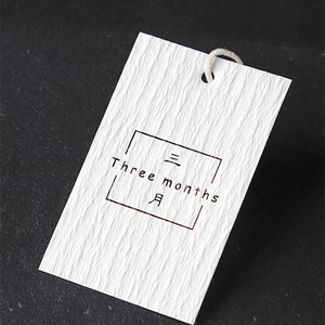 Fsc Thân Thiện Với Môi Sang Trọng Tùy Chỉnh Thương Hiệu Logo Nghệ Thuật Giấy Treo <span class=keywords><strong>Tag</strong></span> Quần Áo May Mặc Treo Thẻ - Product Image 6