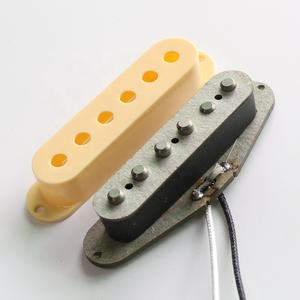 Micros de guitare Donlis DS23 Custom Vintage Grey Flatwork Alnico Single Coil <span class=keywords><strong>Strat</strong></span> pour guitares électriques SSS - Product Image 1