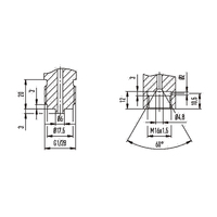 Manomètre à tube Bourdon Wika en acier inoxydable pour applications à haute pression jusqu'à 3 000 bar, modèle PG23HP-S