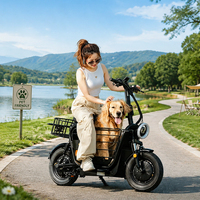 YIDI Nouveau Design Scooter Électrique à 2 Roues pour Animaux de Compagnie, Panier de Transport pour Chien Robuste, Trottinette Électrique 14 Pouces pour Grands Chiens, Utilisation Quotidienne