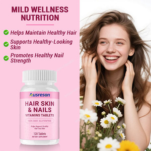 Ausreson OEM Compresse Multivitaminiche per Pelle, <span class=keywords><strong>Capelli</strong></span> <span class=keywords><strong>e</strong></span> <span class=keywords><strong>Unghie</strong></span>, Integratore Naturale di Bellezza, Compresse di Collagene <span class=keywords><strong>e</strong></span> <span class=keywords><strong>Vitamine</strong></span> per Pelle, <span class=keywords><strong>Capelli</strong></span> <span class=keywords><strong>e</strong></span> <span class=keywords><strong>Unghie</strong></span> - Product Image 2