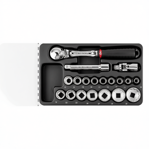 519/605CB <b>Tool</b> Set 10 Piece Socket Wrench Kit For Automotive Repair - Product Image 2