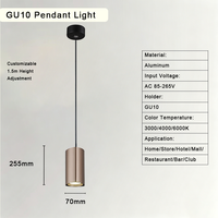 Suspension décorative en aluminium pour îlot de cuisine, luminaires GU10 pour café, suspension industrielle d'intérieur de petite taille