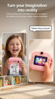 Cámara con IA para Niños, Regalo Creativo y Divertido, Cámara de Impresión Instantánea con Reconocimiento de Objetos por IA, Creador de Stickers con Voz por IA para Niños