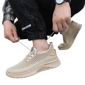 Nouvelles baskets décontractées d'été pour hommes à bout rond, à lacets, légères, respirantes, en maille, à semelle épaisse, polyvalentes et antidérapantes - Product Image 1