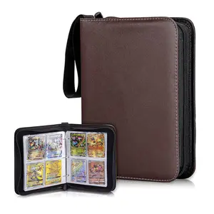 Double Sided 50 Pages Display Case Sleeves 4 Pockets Card Binder for Sport Trading Cards