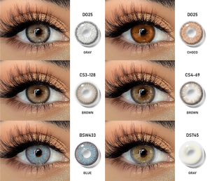 2025 classico annuale usato lenti a contatto morbido grigio naturale marrone rosa verde blu con opzioni all'ingrosso - Product Image 4