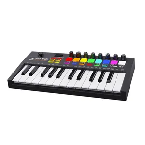 Instrumen Keyboard Mini Piano Musik Digital Kontroler Keyboard Midi Kunci 25 Kualitas Baik