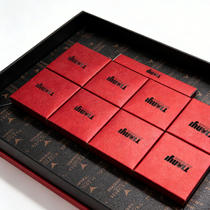 Luxury Two Piece Rigid Paper <strong>Gift</strong> Box With Embossed Logo, Custom UV Printing for Tea Chocolate Dessert Packaging - Product Image 2
