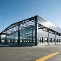 Structure d'entrepôt d'usine facile à construire, atelier préfabriqué en structure métallique, bâtiment métallique