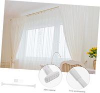 Tringle de Douche Télescopique Ajustable Moderne en Acier Inoxydable Premium Écologique, Tringle à Tension pour Fenêtre de Salle de Bain, Antirouille