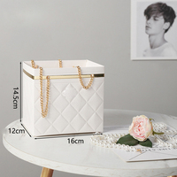 Vente chaude célèbre marque fleur sac fourre-tout pliable boîte à fleurs bouquet fleur cadeau emballage sac