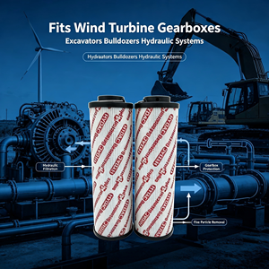 Elemento Filtrante Idraulico 1300R010BN4HC/-V-B4-KE50 <span class=keywords><strong>5</strong></span>μm per Riduttore Turbina Eolica, Escavatore, Caricatore, Ricambi Macchine Edili - Product Image 2